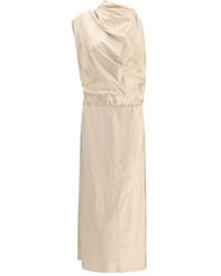 Magda Butrym - Satin Long Dress - Lyst