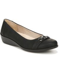LifeStride - Ideal Faux Leather Slip On Ballet Flats - Lyst