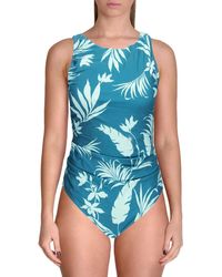 Jantzen - Floral High Neck One-piece Swimsuit - Lyst
