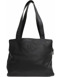 Chanel - Cabas Leather Tote Bag (pre-owned) - Lyst