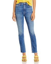 Mother - The Rider Faded Skimp High-waist Jeans - Lyst