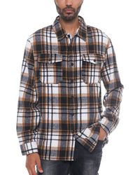 TRUEDAMES - Checkered Soft Flannel Shacket - Lyst