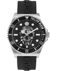 Philipp Plein - The $kull Diver Silicone Watch - Lyst