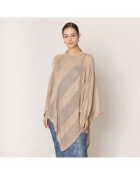 TRUEDAMES - Lurex Mesh Poncho - Lyst