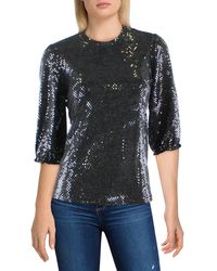 Nanette Lepore - Sequins Puff Sleeves Pullover Top - Lyst