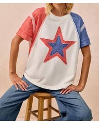 Bibi - Terry Cut Usa Star Top - Lyst