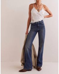 Free People - We The Free Sabine Slim A-Line Jeans - Lyst