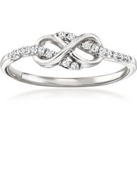 Ross-Simons - Diamond Infinity Loop Ring - Lyst