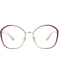 Chloé - Square-Frame Metal Optical Frames - Lyst