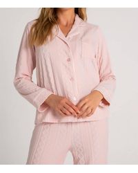 Pj Salvage - Very Terry Cable Button Up Top - Lyst