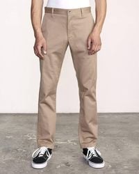 RVCA - The Weekend Stretch Cotton Blend Pant - Lyst