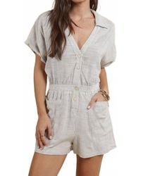 Sadie & Sage - Mojave Button Romper - Lyst