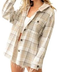 Bibi - Hooded Flannel Jacket - Lyst