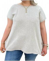 Easel - Ruffle Bottom Top - Lyst