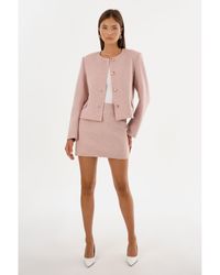 Lamarque - Candela Double Face Wool Mini Skirt - Lyst