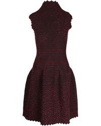 Alaïa - Alaia Spotted Fit-and-flare Dress - Lyst
