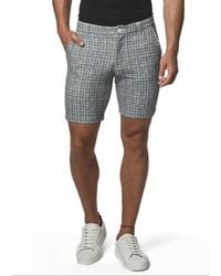 Postmarc - Micro Check 8" Inseam Stretch Knit Printed Checks Short - Lyst