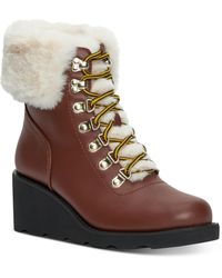 INC - Hannia Padded Insole Lace Up Booties - Lyst