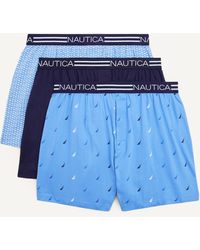 Nautica - Solid Knit Boxers - Lyst