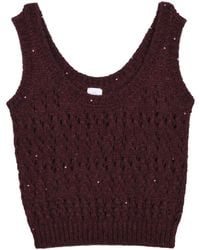 Eleventy - Alpaca-Blend Openwork Top - Lyst