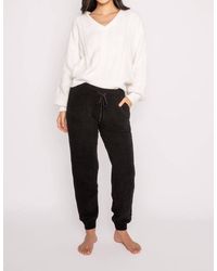 Pj Salvage - Cable Sweater Banded jogger - Lyst