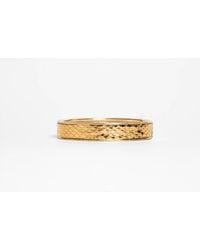 Avenue Chic - Genuine Leather Circle Hinge Bracelet - Lyst