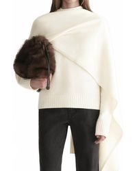 A.L.C. - Davin Draped Wool Sweater - Lyst