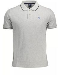 North Sails - Gray Cotton Polo Shirt - Lyst