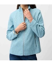 Joseph Ribkoff - Denim Jacket With Allover Sequins - Lyst
