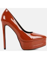 LONDON RAG - Cuddles Patent Pu High Heeled Pumps - Lyst