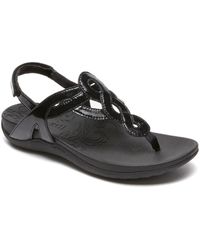 Rockport - Ramona Slingback Open-toe Thong Sandals - Lyst