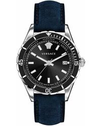 Versace - 42mm Blue Quartz Watch Ve3a00220 - Lyst