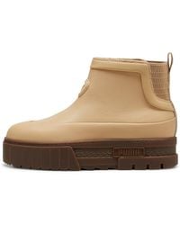 PUMA - Mayze Wellis Leather Mid Boot - Lyst