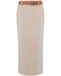 Moschino - Knee-Length Skirt With Belt - Lyst