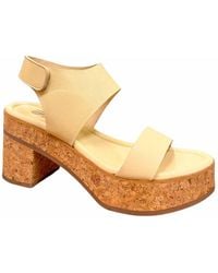 Softwaves - Ivette Leather Platform Sandals - Lyst