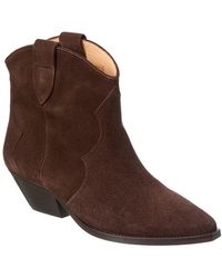 Isabel Marant - Dewina Suede Bootie - Lyst