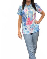 Bibi - Tie Dye Hooded Top - Lyst