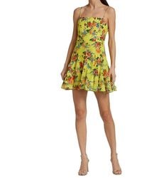 Alice + Olivia - Ginny Spaghetti Strap Fitted Top Mini Dress - Lyst
