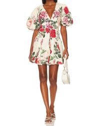 Hemant & Nandita - Floral Print Mini Dress - Lyst