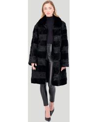 Gorski - Lamb Short Coat With Mink Sections - Lyst