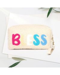 Fashnzfab - Faux Fur Bless Pouch With Wristlet - Lyst