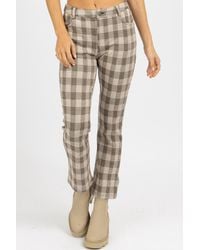 Fate by LFD - Checked High Rise Flare Pant - Lyst