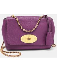 Mulberry - Magenta Leather Small Lily Shoulder Bag - Lyst