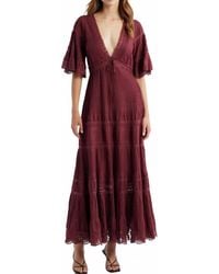 LoveShackFancy - Marlowe Lace-Detail Cotton Midi Dress - Lyst