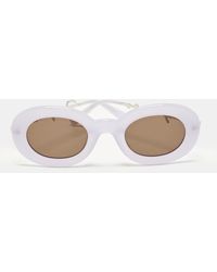 Jacquemus - Lilac/ Les Lunettes Pralu Oval Sunglasses - Lyst