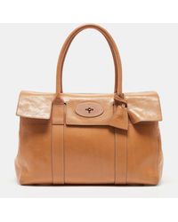 Mulberry - Patent Leather Bayswater Satchel - Lyst