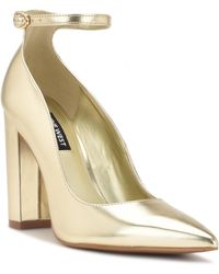Nine West - Plana 3 Metallic Pointed Toe Ankle Strap - Lyst