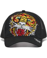 Ed Hardy - Embroidered Tiger Head Hat - Lyst