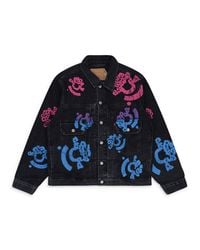 DENIM TEARS - Washed Bstroy Tears Type-2 Denim Jacket - Lyst
