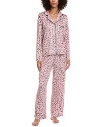 DKNY - 2Pc Notch Top & Pant Sleep Set - Lyst